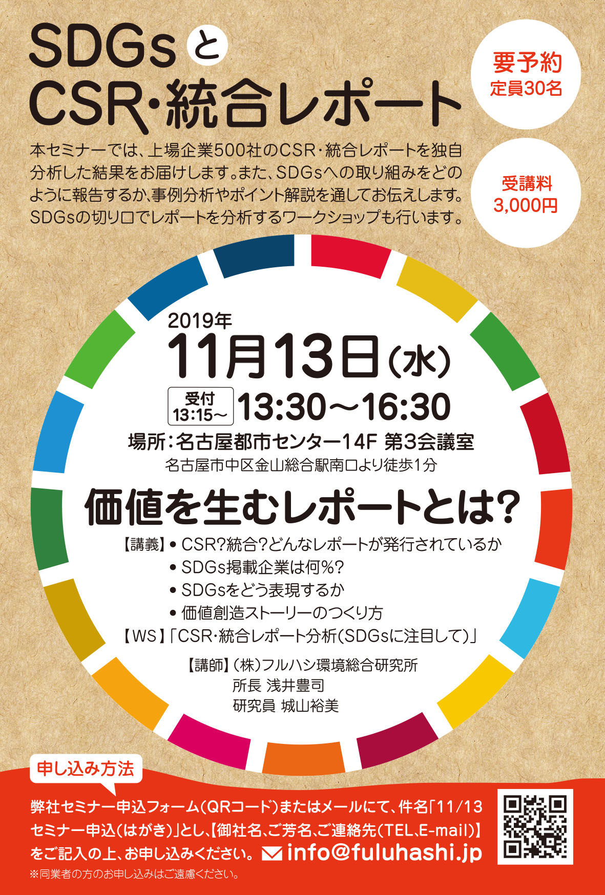 SDGsとCSR・統合レポート―価値を生むレポートとは？―｜フルハシ環境総合研究所